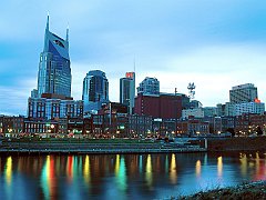 Music City at Dusk, Nashville, Tennessee
